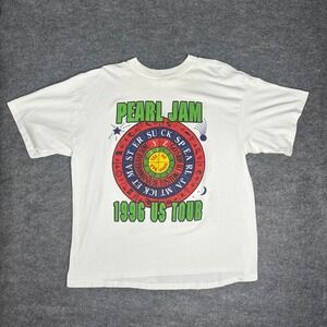 Pearl Jam Ticketmaster Sucks T Shirt Vintage 1996 XL RARE Single Stitch Bootleg